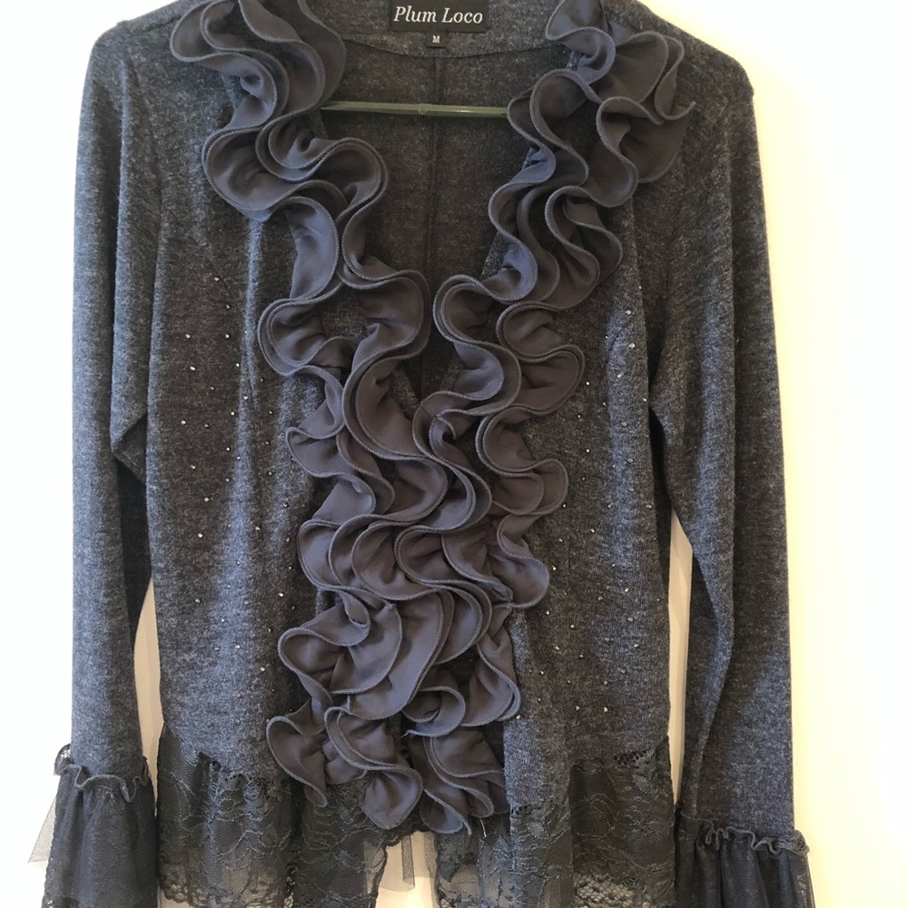 Statement cardigan sweater jacket